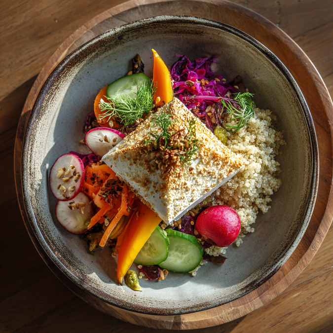 buddha bowl pyramide de chèvre Serry