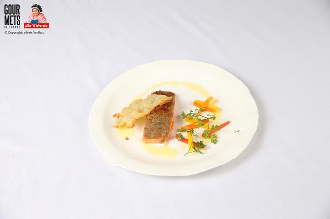 dos de truite en croûte de Blau de Laqueuille
