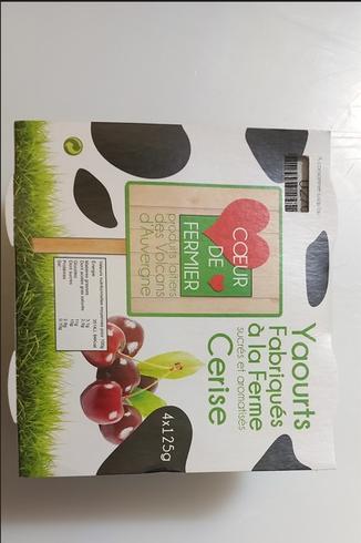 Yaourts cerise Banson par 4