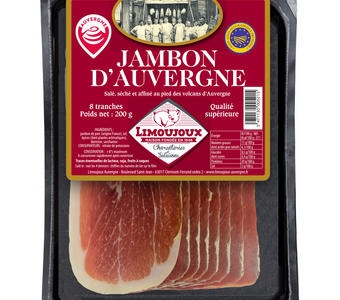Jambon d'auvergne IGP 8 tranches 200g